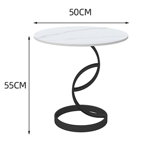 Light Luxury Coffee <b>Table</b> Modern Simple Stone Coffee <b>Table</b> Living Room Hotel <b>Small</b> <b>Round</b> Coffee <b>Table</b> - Product Image 1