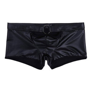 Tanga de cuero de oveja 100% auténtico para hombre, ropa interior sexy personalizada, bragas con tiras de cuero auténtico, ropa interior íntima de cuero genuino para hombre - Product Image 5