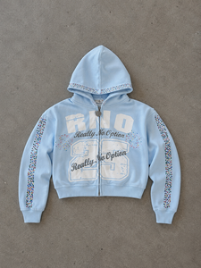Sudadera con capucha y cremallera personalizada de invierno, ecológica, con lavado mineral, detalles de bolsillos utilitarios para gráficos, de algodón grueso y forro polar. - Product Image 3