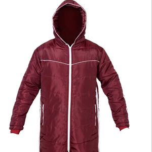 Wholesale <b>Long</b> Hooded Puffer <b>Jacket</b> <b>Waterproof</b> Winter Parka Polyester Nonwoven Breathable Anti-shrink Eco-Friendly Custom Logo - Product Image 1