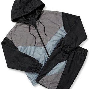 Veste de pluie courte imperméable avec short pour homme, légère, pour la course en extérieur, logo personnalisé, coupe-vent, survêtement pour homme - Product Image 5