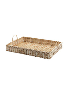 Nouveau design pour le catalogue de vaisselle, plateau de service en rotin fabriqué au Vietnam avec prix de gros - Product Image 4