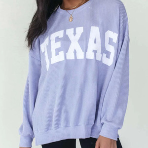 Wholesale Custom Made Windproof Polyester/Cotton Fleece Crewneck Women's Winter Printed Oversized Embroidered Sweatshirt <b>Drop</b> - Product Image 1