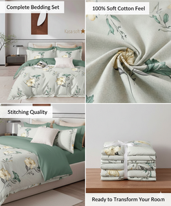 SMH Ensemble de draps modernes en microfibre de polyester, taille King, comprenant un drap plat/housse et 2 taies d'oreiller, résistant à la décoloration et aux plis - Product Image 2