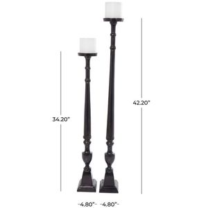 <b>Brass</b> <b>Candlestick</b> Holder Set of 3 Tall Stands for Home Decoration Durable Metal Design - Product Image 3