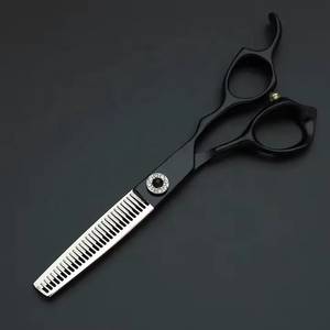 Ciseaux professionnels pour laisser des mèches de cheveux, lame en acier inoxydable, 30 dents, pour droitiers, manche long, usage en salon - Product Image 1