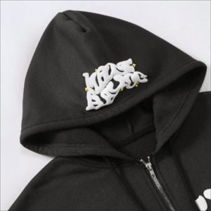 Sweat à capuche épais en molleton pour homme, coupe oversize, épaules tombantes, imprimé personnalisé, style streetwear, vente en gros directe usine OEM. - Product Image 5