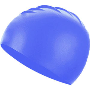 Gorro de natación de silicona de color puro, ajuste elástico unisex, gris - Product Image 4