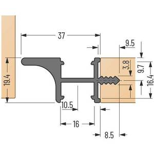 โปรไฟล์อลูมิเนียมซีรีส์ 6000 สำหรับติดตั้งไฟ LED พร้อมความสามารถในการเชื่อมทั้งภายในและภายนอก - Product Image 3