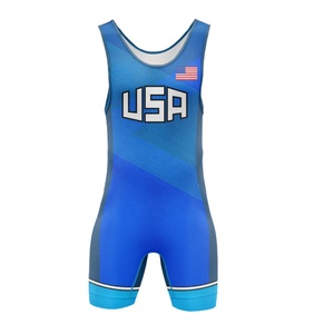 Maillot de lutte américain à sublimation personnalisée OEM T-shirt de lutte Japon débardeur de lutte - Product Image 1