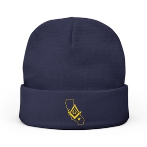 Bonnet personnalisé California Blue Lodge – Bonnet en tricot acrylique brodé de qualité supérieure - Product Image 3