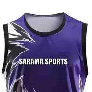 Uniformes de Baloncesto Transpirables de Último Diseño, Talla Grande, Logotipo Personalizado, Color Sólido, 100% Poliéster, Absorbentes de Humedad - Product Image 4