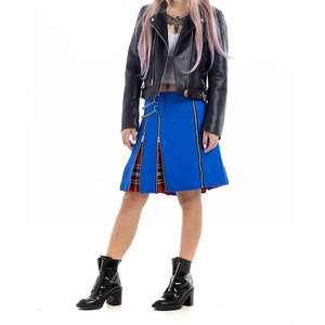 Top Selling Punk-Inspired Women's Hybrid Traditional Scottish Kilt with <b>Chain</b> and Zipper Details Custom OEM ODM - Product Image 5