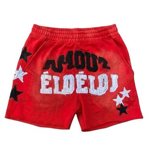 New Sales Custom Logo <b>Red</b> Graphic Hoodies and Shorts Set Custom Streetwear 2 Piece <b>Tracksuit</b> Fashion Outfit for <b>Boys</b> Casual Wear - Product Image 4