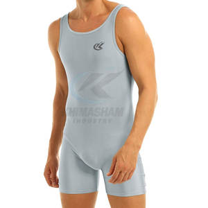 Nuevo Diseño, Servicio OEM, Singlets de Lucha Libre de Tallas Grandes, Personalizados, de Spandex/Poliéster, Transpirables, de Secado Rápido y Ligeros - Product Image 3