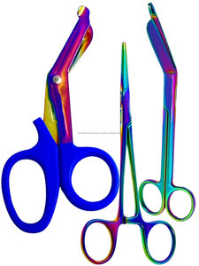 Ciseaux de Lister en titane multicolore, hémostatiques droits, pour traumatologie EMT, chirurgicaux, de premiers secours, de classe II, manuels - Product Image 2