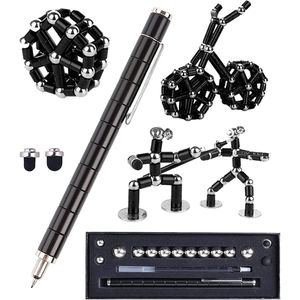 Penna Magnetica Multifunzionale in Metallo, Penna Antistress Deformabile con Vari SHA, Penna Magnetica per Alleviare lo Stress - Product Image 1