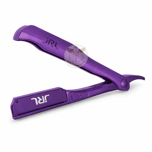 JRL - Maquinilla de Afeitar Magnética de Lujo de Acero Inoxidable, Color Morado, con Logotipo Personalizado, 1 Año de Garantía, para Barberos Profesionales - Product Image 1