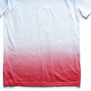 Men's Ombre Blue to Red to <b>White</b> Gradient T-Shirt Short Sleeve Casual regular fit O-neck <b>tee</b> - Product Image 5
