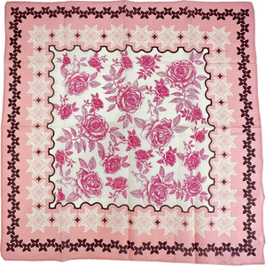 Wholesale Customized 100% <b>Silk</b> Long Square Scarves Bandana <b>Head</b> Scarves Elegant Floral Chiffon for Women Custom Print - Product Image 4