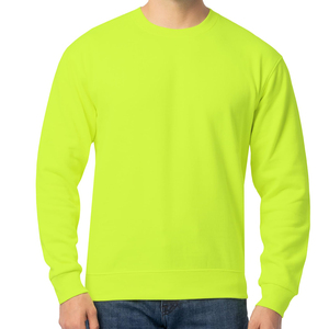 <b>Men's</b> Sweatshirt Classical Neon Color Basics Cotton Blended Material Lightweight Crew Neckline Design New Stylish Sweatshirt - Product Image 1