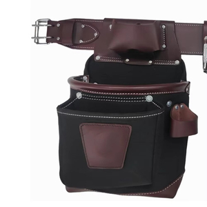 Best Sale Customized Your Own Design Cowhide Leather Bag Durable Material Cowhide Leather <b>Tool</b> Bag For Sale - Product Image 3