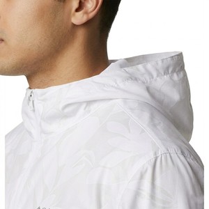 Men <b>White</b> Hooded Windbreaker <b>Jacket</b> Lightweight Zip Up Windproof Outdoor Running <b>Jacket</b> Water Resistant Casual Sportswear - Product Image 6