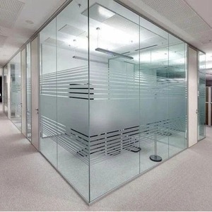 Best Selling Corporate Aluminium Office <b>Partition</b> System with Tempered Glass for Modern Commercial Office Interior Solutions - Product Image 1