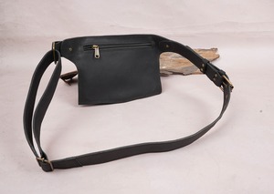 Riñonera de cuero cómoda para uso diario al aire libre, impermeable, diseño vintage, con logo elegante, riñonera de cuero para el hombro. - Product Image 2