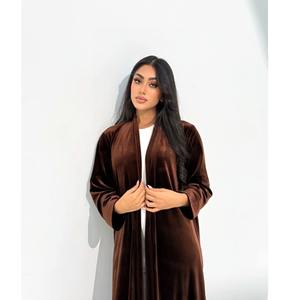 อาบายะห์กำมะหยี่สไตล์มุสลิมตุรกีแบบดั้งเดิมสวยงาม ยาวแบบแม็กซี่ แขนยาว น้ำหนักเบา ป้องกันไฟฟ้าสถิต ระบายอากาศได้ดี - Product Image 3