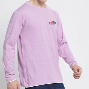 Diseña tu propia camiseta de manga larga con logotipo, camiseta de manga larga con cuello redondo, camiseta de estilo urbano para hombre - Product Image 4