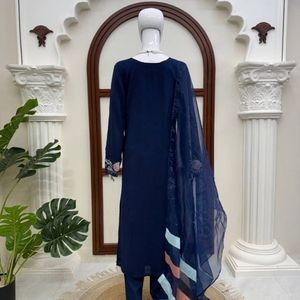 Premium Jura Silk Premium <b>Kaftan</b> Pant Set With Organza Dupatta Traditional Designer Ethnic Wear Manufacturer By Royal Exports - Product Image 5