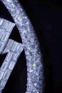 Colgante de Plata 925 con Moissanita Esmeralda y Diamantes Incoloros, Estilo Hip Hop Bling, Fabricante de Joyería de la India - Product Image 2