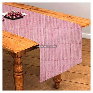 100% algodón multicolor moderno Jaipur bloque de mano impreso camino de mesa Floral impreso mantel de algodón para bodas fiestas - Product Image 3