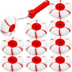 Kit Rullo per Pittura Angoli da 10 Pezzi con 9 Utensili per Angoli in Cartongesso e Rullo per Pittura da 3 Pollici con Manico da 12 Pollici per Applicazione Stucco - Product Image 1