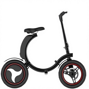 Vélo électrique pliable 14 pouces avec cadre en aluminium - Conception ultra-légère et portable pour hommes/femmes - Batterie lithium-ion dissimulée - Moteur sans balais 250W - Product Image 4