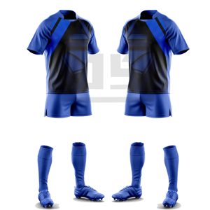 Uniforme de rugby imprimé JAMEZ SPORTS, 100% polyester, écologique, durable, performant, antibactérien, coupe-vent, short de rugby - Product Image 6