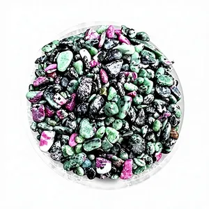 Vente en gros de copeaux d'agate zocite rubis polie, cristal concassé 3-5mm pour la décoration intérieure et les fêtes par AMAYRA CRYSTALS EXPORTS INDIA - Product Image 1