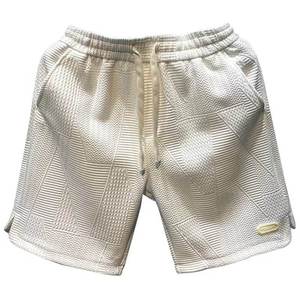 Shorts décontractés mi-longs pour hommes, tendance été, en toile unie respirante et coupe-vent, coupe ample, en polyester et coton, grandes tailles - Product Image 1