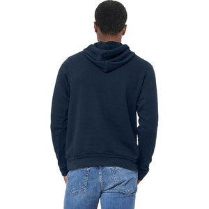 Sweat à capuche décontracté unisexe Bella Canvas 3719 en molleton 100 % coton respirant, couleur bordeaux, pour hommes - Product Image 4