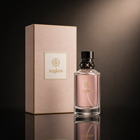 Flacon de parfum de luxe 50 ml 100 ml, flacon de parfum cylindrique, flacon de parfum vide rechargeable, logo imprimé à l'écran