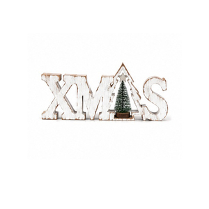 Panneau en bois de Noël en forme d'arbre, artisanat vintage, décoration de Noël - Product Image 1