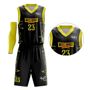 Uniformes de Baloncesto de Alta Calidad, Diseño Personalizado, 100% Poliéster, Uniformes Deportivos de Baloncesto, Venta Especial, Uniformes de Baloncesto Cómodos - Product Image 4
