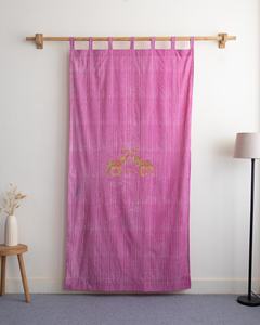 Cortinas Decorativas con Estampado de Rayas, Hechas a Mano en India, de Algodón Puro, Hermosas Cortinas de Algodón - Product Image 5