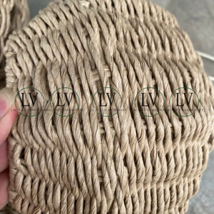 Handmade Farmhouse Paper Rope <b>Egg</b> <b>Basket</b> with Leather Handle Storage <b>Baskets</b> for <b>Egg</b> Organizing from Vietnam - Product Image 4