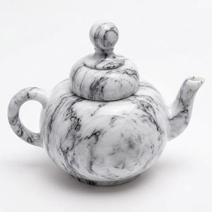 Artisan Crafted Eco-Friendly Shell Mother of Pearl Inlay <b>Arabic</b> <b>Tea</b> Coffee Pot with Handle Premium Serveware for Ramadan Eid - Product Image 5