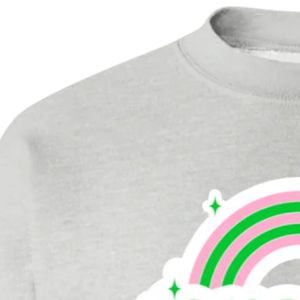 Sudadera Gris con Estampado de Chica Bonita, Cuello Redondo, Manga Larga, Puños Acanalados, Informal, de Forro Polar para Mujer, Moda Urbana - Product Image 2
