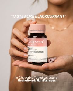 Yukazan Vit Tomato+ Tablet 30s Vitamin <b>C</b> Skincare Chewable for Adults All Skin Types Japan Whitening Oral Sunblock Brand - Product Image 2