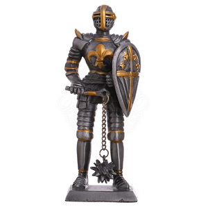 Figura en miniatura de un caballero guerrero de fantasía musculoso con un casco dorado, ideal para juegos de mesa. Disponible a precios de mayorista. - Product Image 5