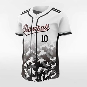 Camiseta de Béisbol Sublimada Personalizada, Unisex, Manga Corta, Poliéster, Absorbe la Humedad, Corte Regular, para Todas las Temporadas, Diseño de Camuflaje - Product Image 3